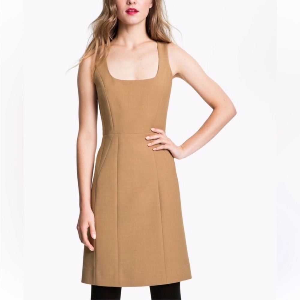 Tory Burch Azalea Sheath Dress in New Camel - Wool Blend
